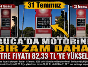 Buca ’da Motorine Bir Zam Daha: Litre Fiyatı 82,33 TL’ye Yükseldi