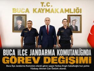 Buca İlçe Jandarma Komutanlığında görev değişimi