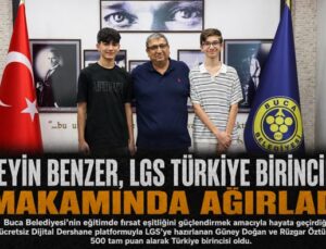 Hüseyin Benzer, LGS Türkiye Birincilerini Makamında Ağırladı