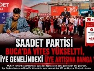 Saadet Partisi Buca’da Vites Yükseltti, Türkiye Genelindeki Üye Artışına Damga Vurdu