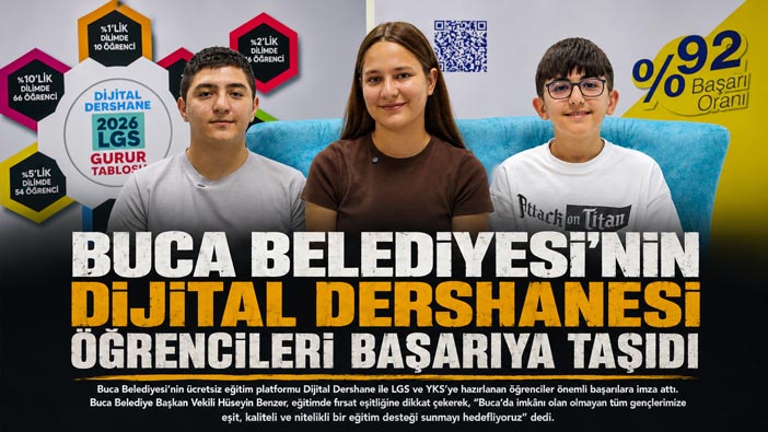 Buca Belediyesi ’nin Dijital Dershanesi Öğrencileri Başarıya Taşıdı