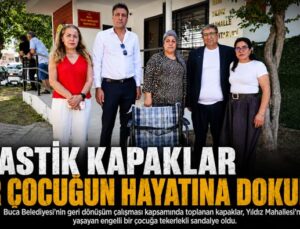 Buca ‘da Plastik Kapaklar Bir Çocuğun Hayatına Dokundu