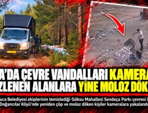 Buca ‘da Çevre Vandalları Kamerada : Temizlenen alanlara çöp ve moloz döktüler