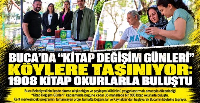 Buca ’da “Kitap Değişim Günleri” Köylere Taşınıyor: 1908 Kitap Okurlarla Buluştu