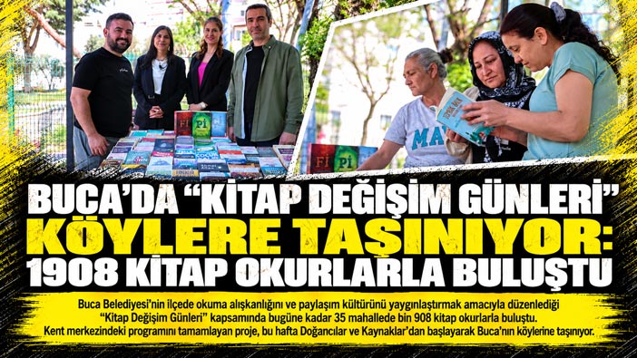 Buca ’da “Kitap Değişim Günleri” Köylere Taşınıyor: 1908 Kitap Okurlarla Buluştu