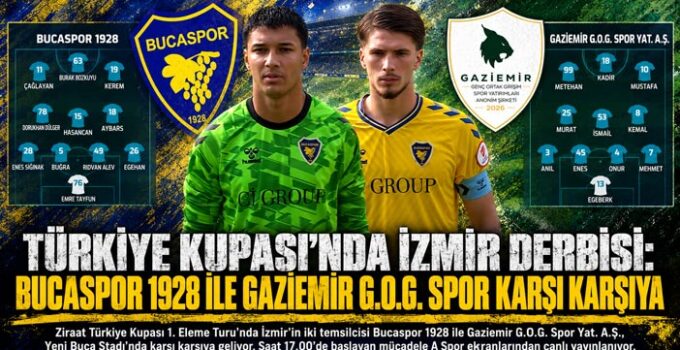 TÜRKİYE KUPASI’NDA İZMİR DERBİSİ: BUCASPOR 1928 İLE GAZİEMİR G.O.G. SPOR KARŞI KARŞIYA
