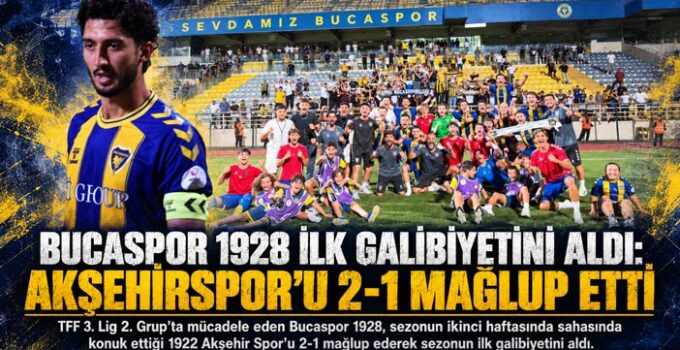 Bucaspor 1928 İlk Galibiyetini Aldı: Akşehirspor’u 2-1 Mağlup Etti
