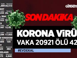Korona Virüsünden hayatını kaybedenlerin sayısı 425 oldu