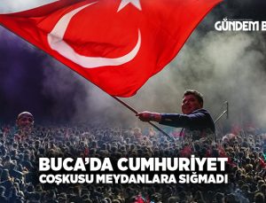 Buca’da Cumhuriyet coşkusu meydanlara sığmadı