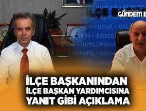 AK Parti Buca ilçe başkanından, ilçe başkan yardımcısına yanıt gibi açıklama