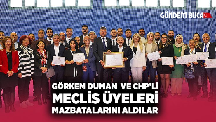 Görkem Duman mazbatasını binlerce Bucalı ile beraber aldı