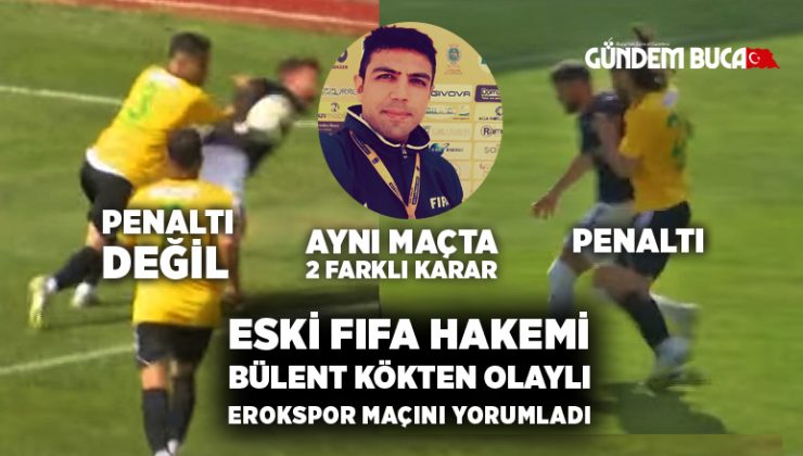 Olaylı Bucaspor 1928, Erokspor maçının Kritik pozisyonlarını Eski FIFA Hakemi Bülent Kökten Yorumladı