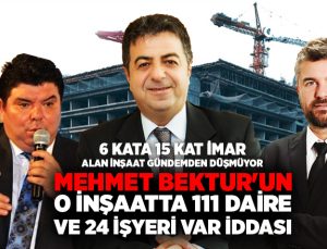Buca O İnşaat Gündemden Düşmüyor. Mehmet Bektur’a 111 Daire ve 24 İş yeri