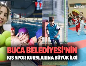 Buca Belediyesi’nin kış spor kurslarına büyük ilgi