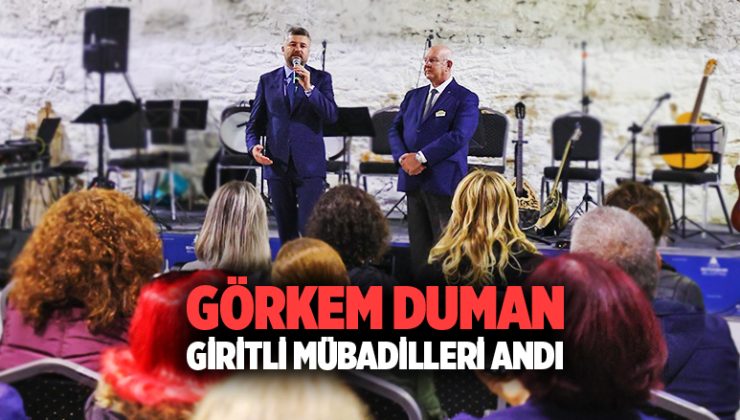 Başkan Görkem Duman, Giritli mübadilleri andı