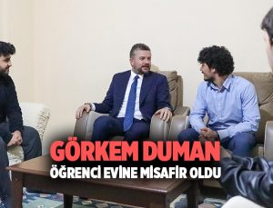 Görkem Duman öğrenci evine misafir oldu