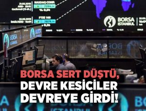 Borsa Sert Düştü, Devre Kesiciler Devreye Girdi!