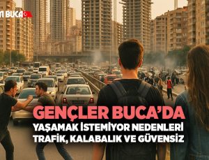 Gençler Buca ’da yaşamak istemiyor nedenleri Trafik, Kalabalık ve Güvensiz