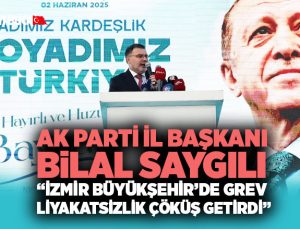 AK Parti İl Başkanı Bilal Saygılı “ İzmir Büyükşehir ’de Grev Liyakatsizlik Çöküş Getirdi”