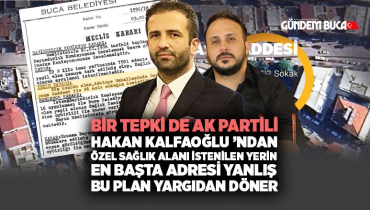 AK Partili Hakan Kalfaoğlu ’ndan Özel Sağlık alanı istenilen yerin en başta adresi yanlış bu plan yargıdan döner