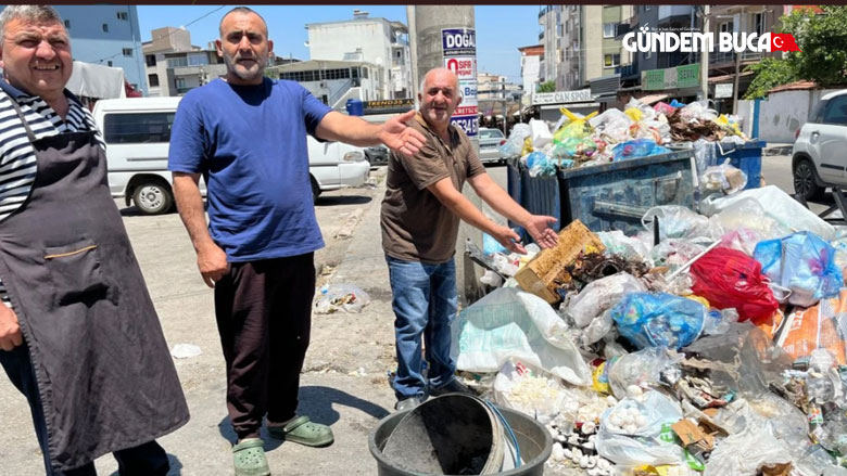 Buca 'da Toplanmayan Çöpler