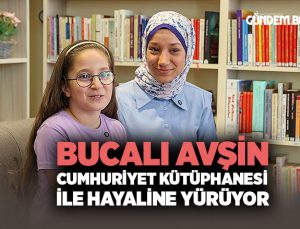Bucalı Avşin Cumhuriyet Kütüphanesi ile hayaline yürüyor