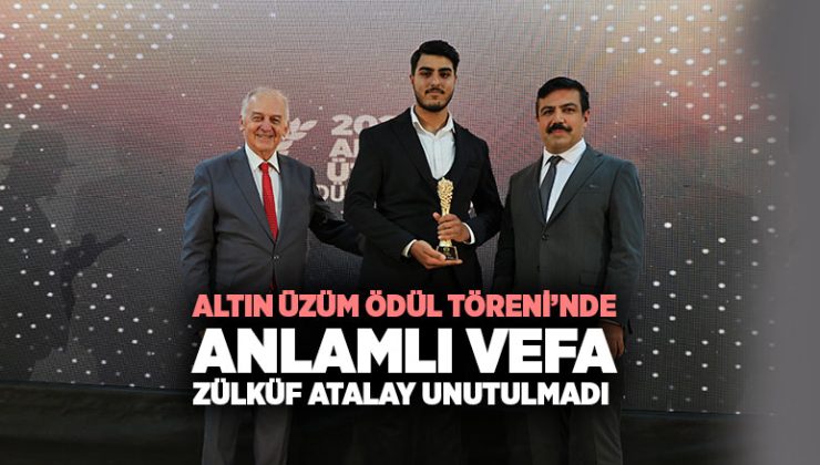 Altın Üzüm Ödül Töreni’nde Anlamlı Vefa: Zülküf Atalay Unutulmadı
