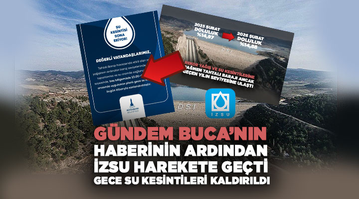 Gündem Buca’nın Haberinin Ardından İZSU Harekete Geçti: Gece Su Kesintileri Kaldırıldı