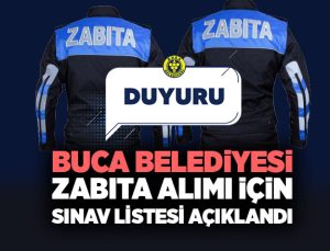 Buca Belediyesi Zabıta Alımı İçin Sınav Listesi Açıklandı