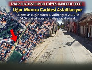İzmir Büyükşehir Belediyesi Harekete Geçti Buca Uğur Mumcu Caddesi Asfaltlanıyor