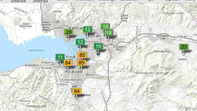 İzmir buca'da bayram tatilinde hava kirliliği 81 pm 2,5 düştü