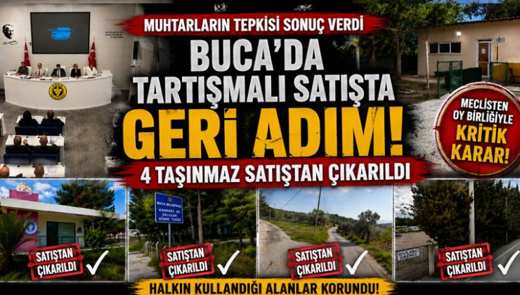Buca ’da Tartışmalı Satış Listesinde Geri Adım: 4 Taşınmaz Satıştan Çıkarıldı