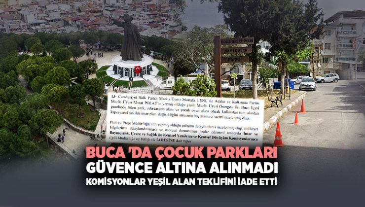 Buca ‘da Çocuk Parkları Güvence Altına Alınmadı Komisyon yeşil alan teklifini iade etti
