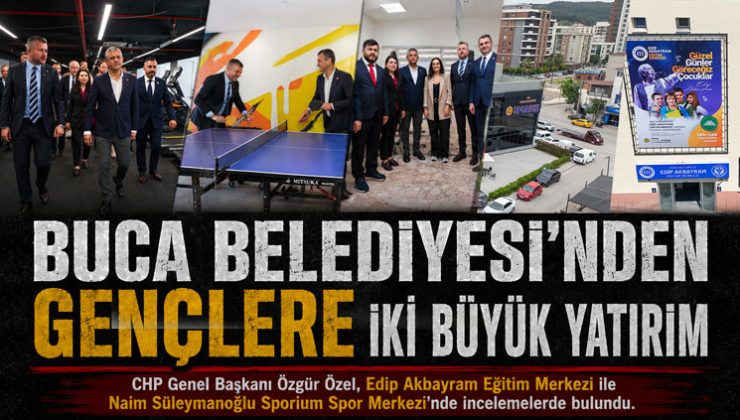 CHP Genel Başkanı Özgür Özel, Edip Akbayram Eğitim Merkezi ile Naim Süleymanoğlu Sporium Spor Merkezi’nde incelemelerde bulundu.