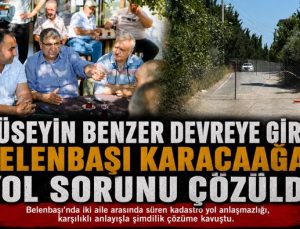 Hüseyin Benzer Devreye Girdi, Buca Belenbaşı Karacaağaç Yol Sorunu Çözüldü