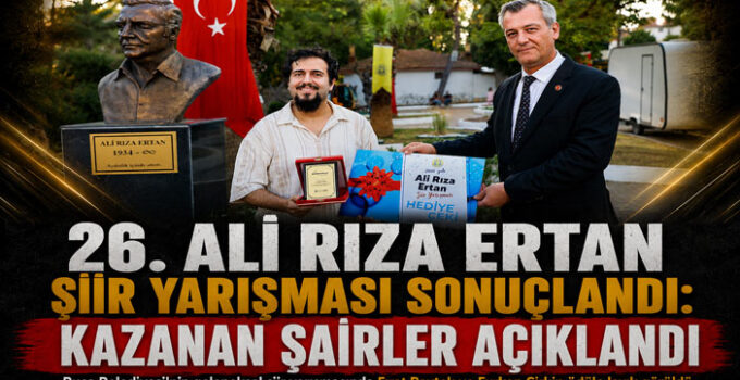 26. Ali Rıza Ertan Şiir Yarışması Sonuçlandı: Kazanan Şairler Açıklandı