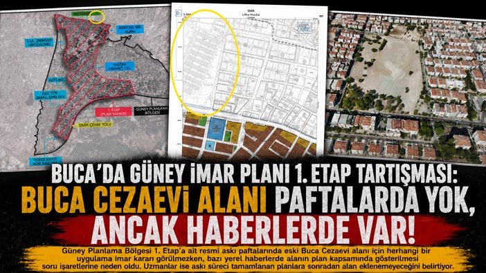 Buca Cezaevi Güney İmar Planları 1. Etap