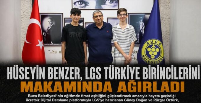 Hüseyin Benzer, LGS Türkiye Birincilerini Makamında Ağırladı