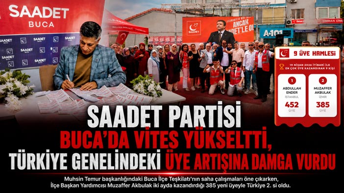 Saadet Partisi Buca’da Vites Yükseltti, Türkiye Genelindeki Üye Artışına Damga Vurdu
