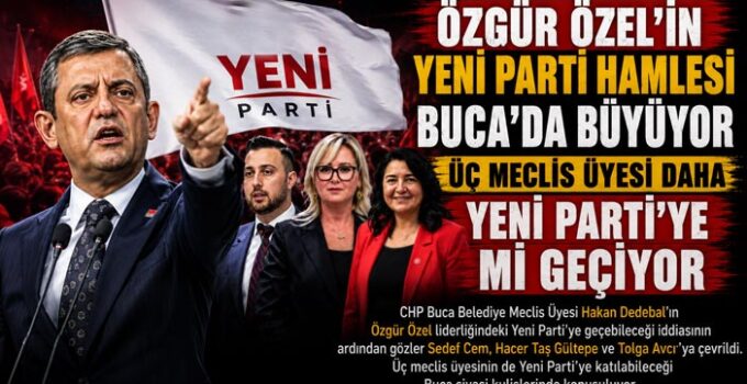 Özgür Özel’in Yeni Parti Hamlesi Buca’da Büyüyor Üç Meclis Üyesi Daha Yeni Parti ‘ye mi geçiyor ?