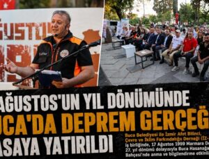 17 Ağustos’un Yıl Dönümünde Buca ’da Deprem Gerçeği Masaya Yatırıldı