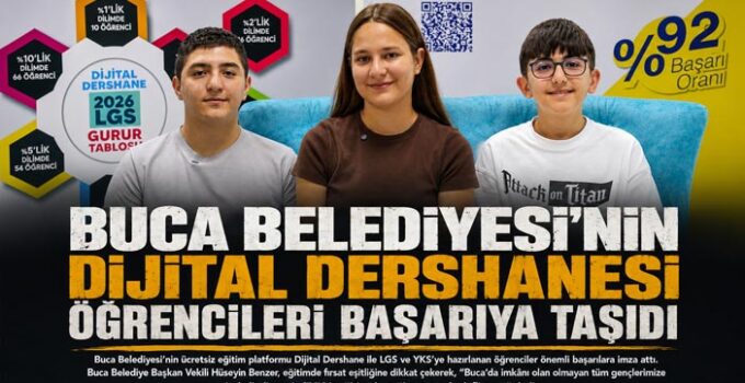 Buca Belediyesi ’nin Dijital Dershanesi Öğrencileri Başarıya Taşıdı