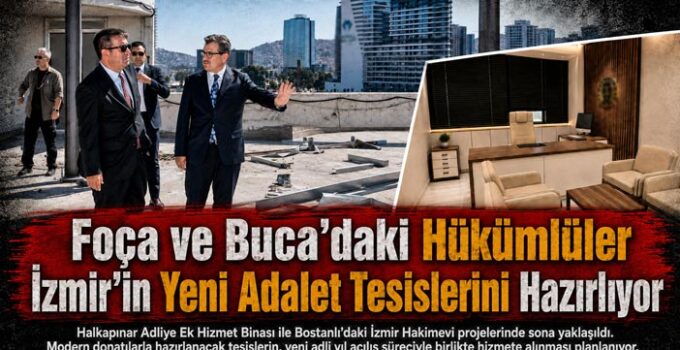 Foça ve Buca ’daki Hükümlüler İzmir’in Yeni Adalet Tesislerini Hazırlıyor