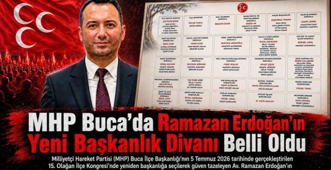 MHP Buca’da Ramazan Erdoğan ’ın Yeni Başkanlık Divanı Belli Oldu