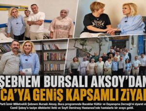 Şebnem Bursalı Aksoy ’dan Buca’ya Geniş Kapsamlı Ziyaret